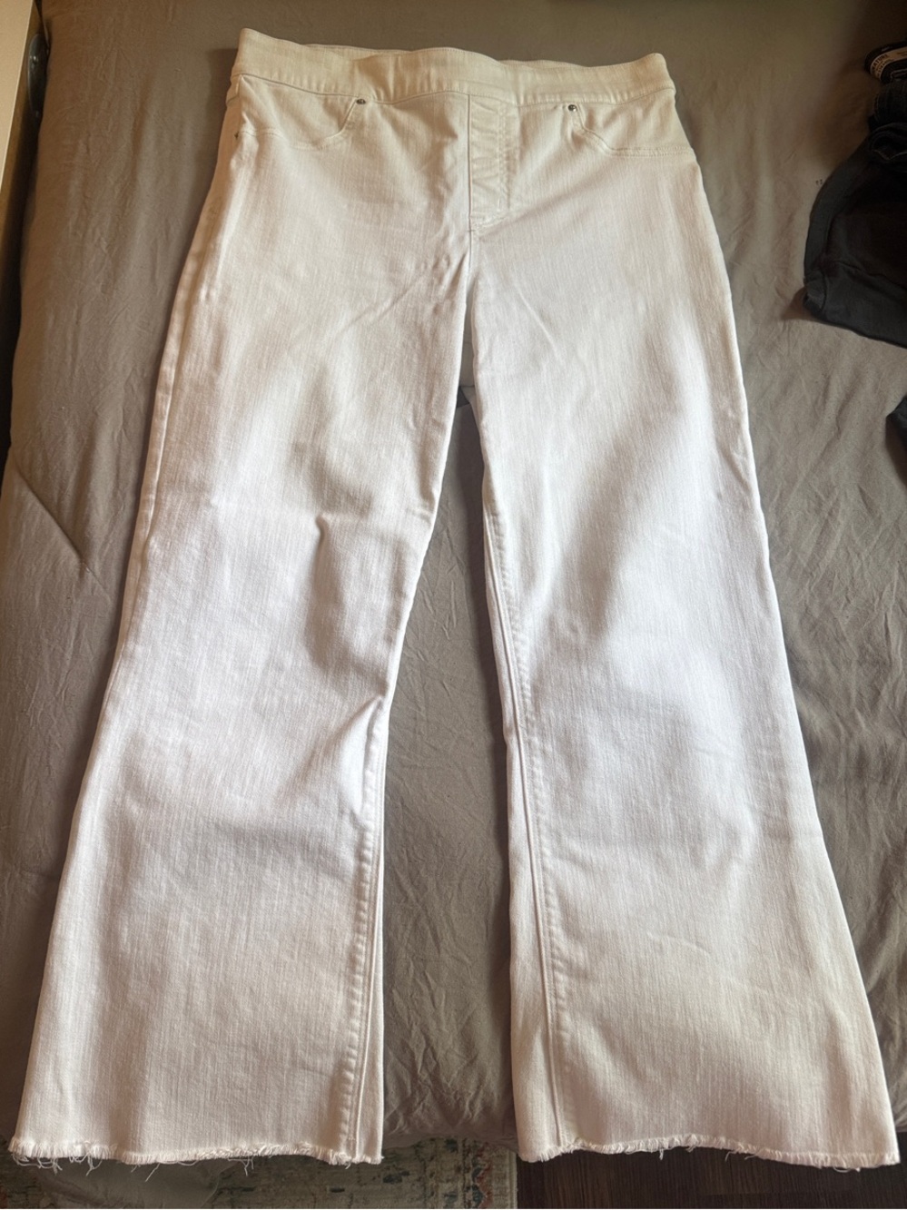SPANX White Women's Jeans - Flare Hem
